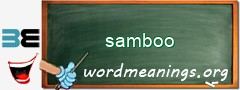 WordMeaning blackboard for samboo